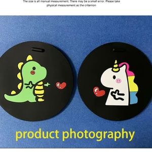 🎁 Set of 2 Car Coasters Dinosaur & Unicorn